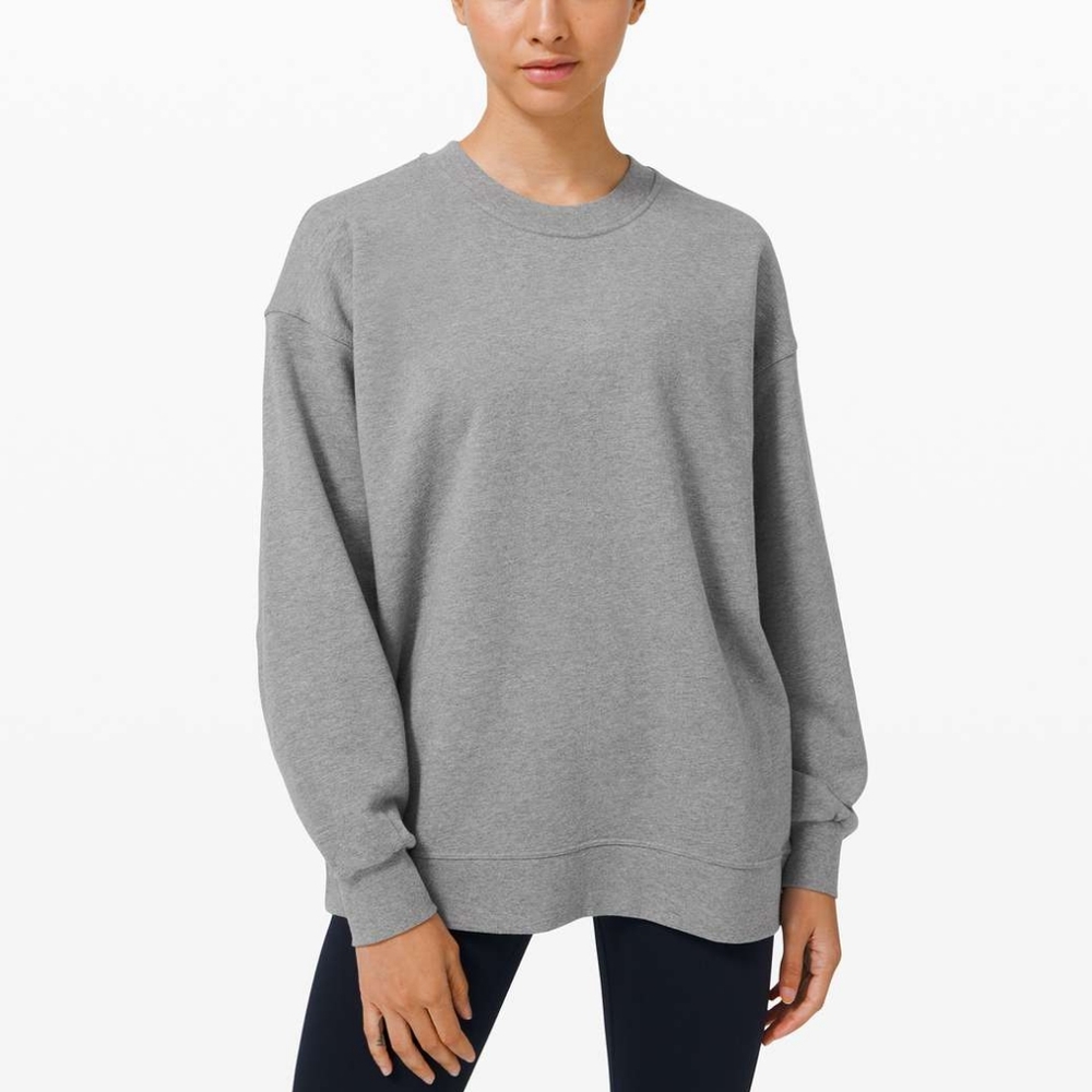 Lululemon Perfectly Oversized Crew - Heath. Grey